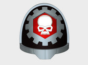 10x Clan Skullgear - G:11a Shoulder Pads 3d printed