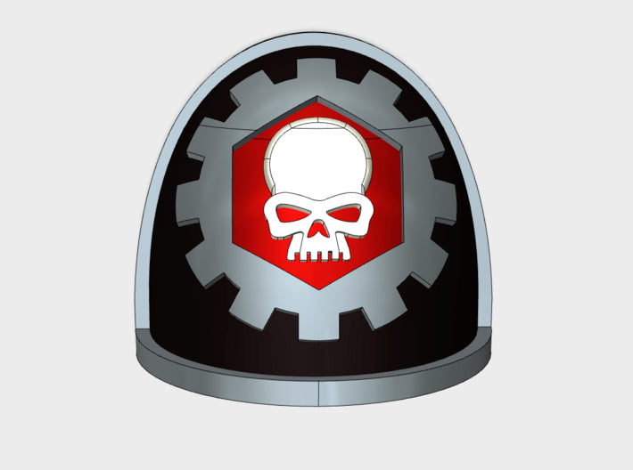 10x Clan Skullgear - G:4a Shoulder Pads 3d printed