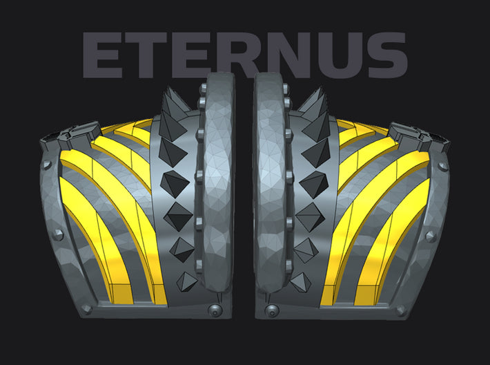 Iron heads : Eternus Pauldron Set 2 3d printed