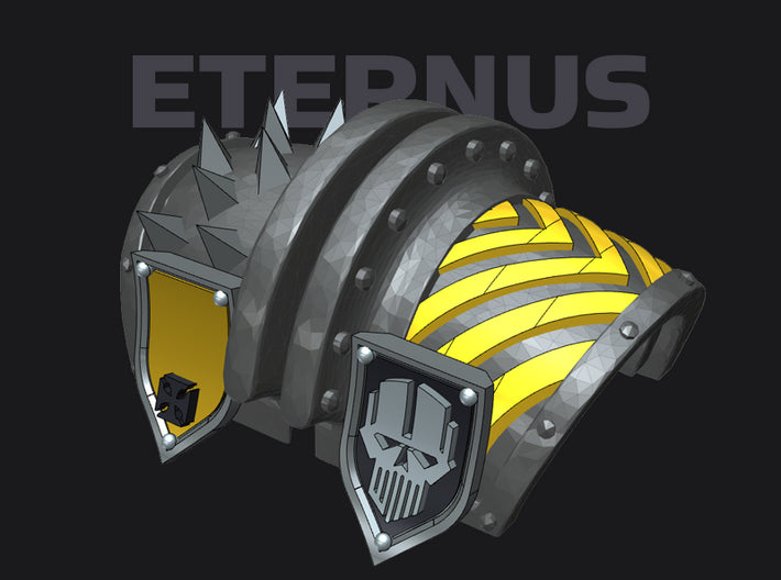 Iron heads: Eternus Pauldron Set 4 3d printed