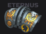 Shaggy Wolf: Eternus Pauldron Set 1 3d printed