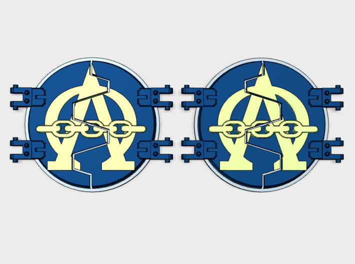 Alpha Omega : Legion Deimos Round Doors 3d printed