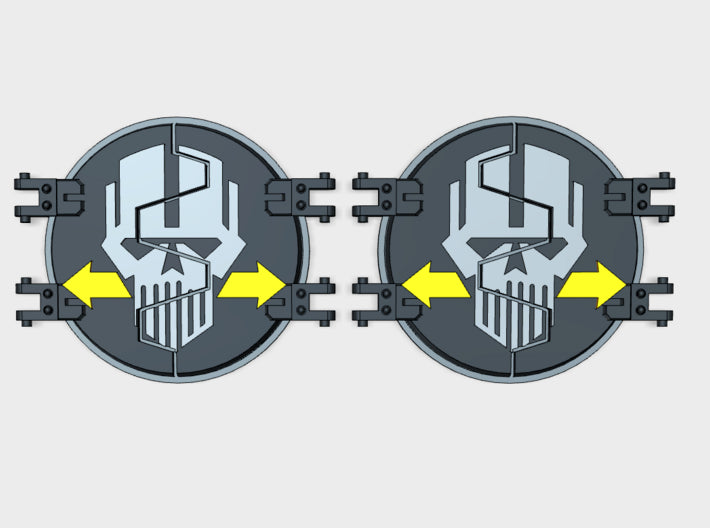 Iron Heads 2 : Legion Deimos Round Doors 3d printed