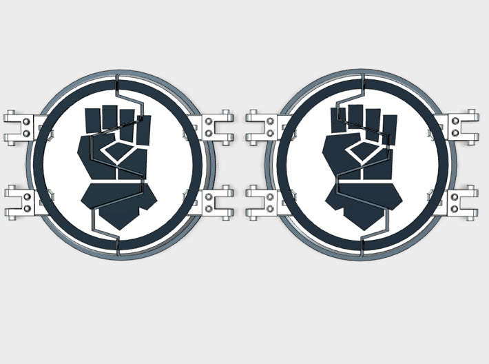 Kings Fist : Legion Deimos Round Doors 3d printed