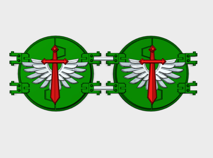 Winged Sword: Legion Deimos Round Doors 3d printed