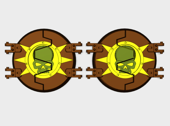 Plague Sun : Legion Deimos Round Doors 3d printed