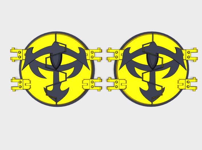 Eye of Chaos : Legion Deimos Round Doors 3d printed