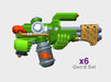 G:6 Set: Dragon Head - Mk1 Flame Thrower 3d printed
