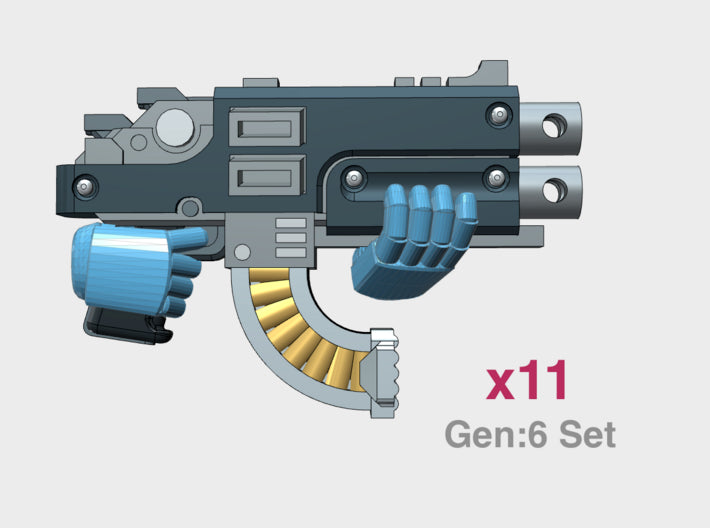 G:6 Set: Mk2b Rapfire Gun 3d printed