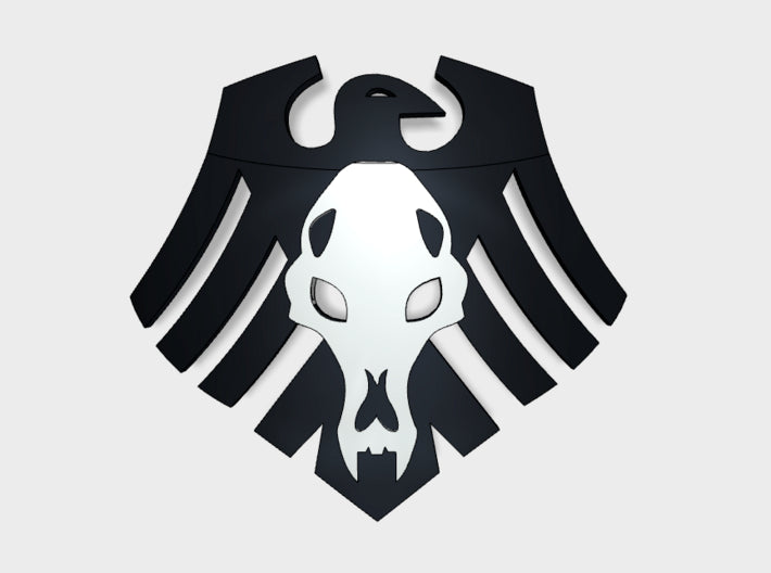 60x Raven Wolves - Right Shoulder Insignias 3d printed