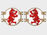 WarHounds : Legion Deimos Round Doors 3d printed