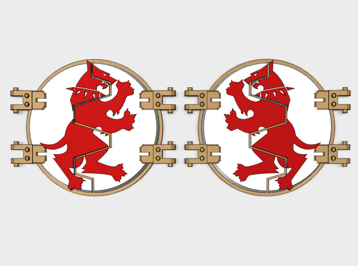 WarHounds : Legion Deimos Round Doors 3d printed