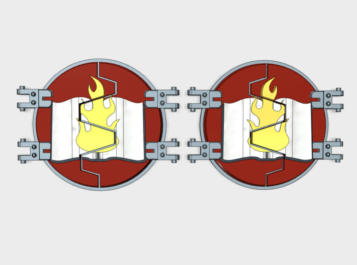 Divine Word : Legion Deimos Round Doors	 3d printed