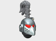 10x Base - G:6 Crow Topknot Helms 3d printed