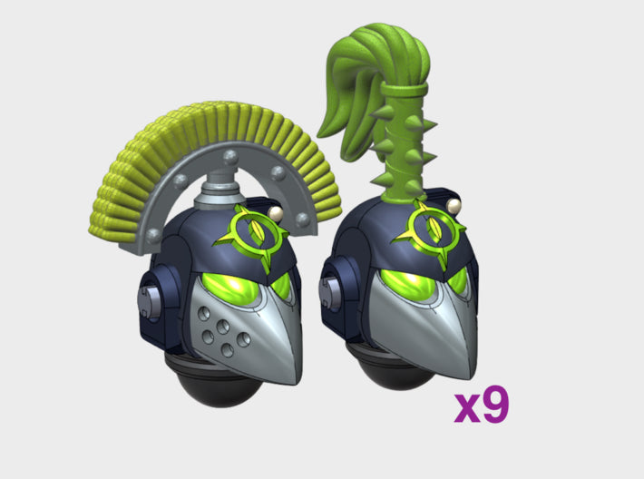 10x Evil Eyes - G:6 Crow Topknot Helm Squad 1 3d printed