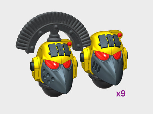 10x Monument - G:6 Crow Squad Helmets 3d printed