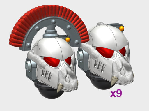 10x Wolf Skull - G:6 Crow Squad Helmets 3d printed