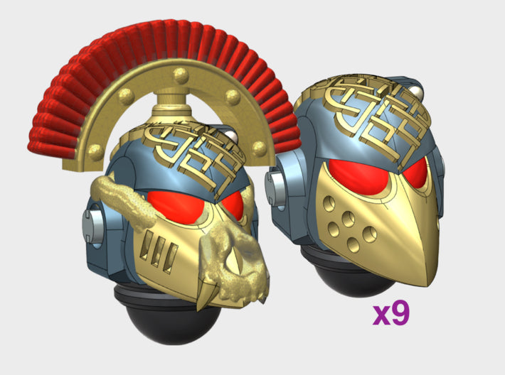 10x Knot Work - G:6 Crow Squad Helmets 3d printed