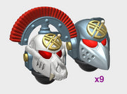 10x Celtic Twist - G:6 Crow Squad Helmets 3d printed