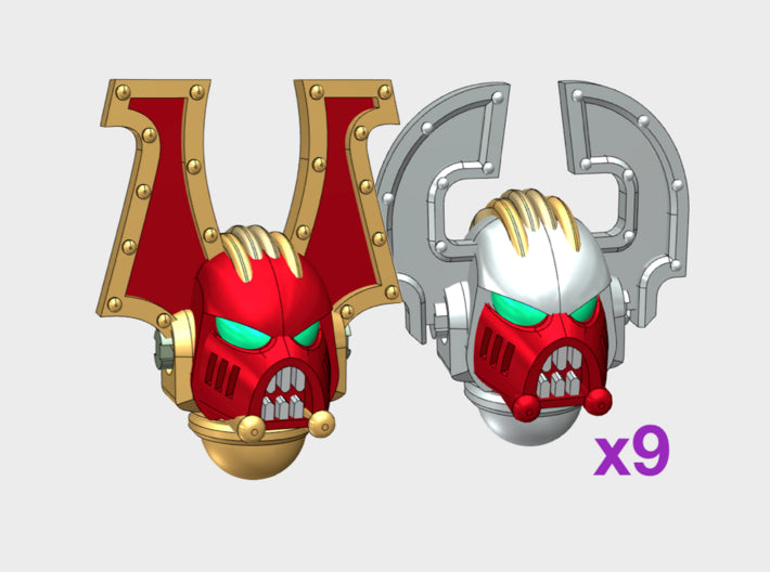 10x Wrecker Squad 1- G:6b Boxer Helmets 3d printed