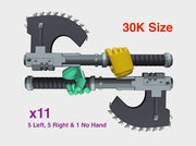 11x RotoAxe: Goretran (30k Size) 3d printed