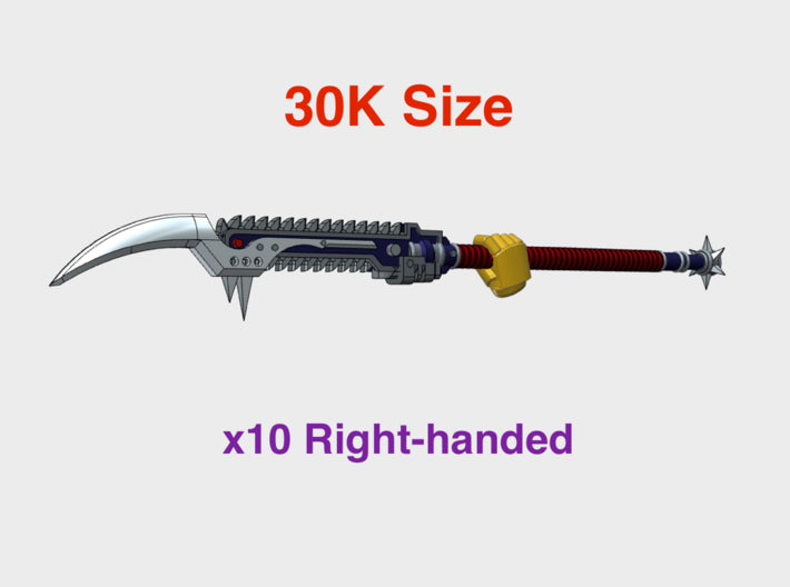 10x Right-handed RotoSpear: Nightmare (30k Size) 3d printed