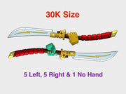 11x Energy Sword: Guan Dao (30k Size) 3d printed