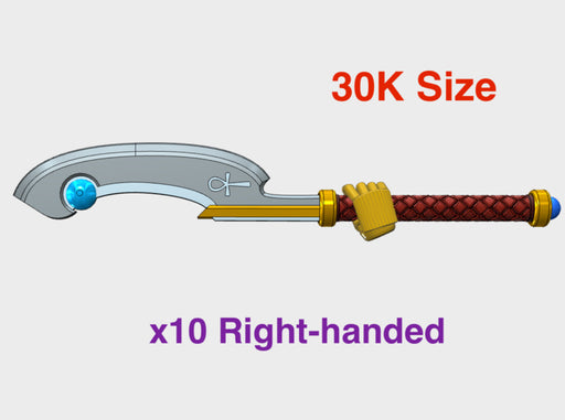 10x Right-handed Energy Sword: Khufu A (30k Size) 3d printed