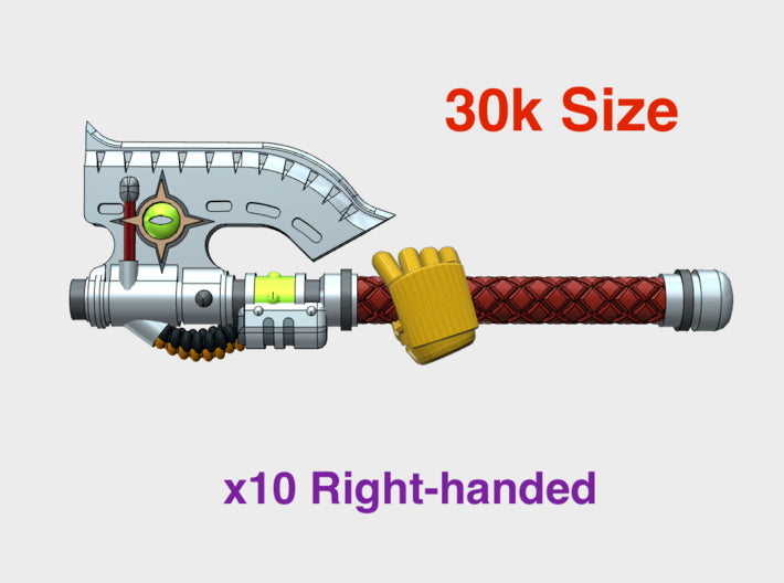 10x Evil Eye: Rafnyr Energy Axe (30k Size) Right 3d printed