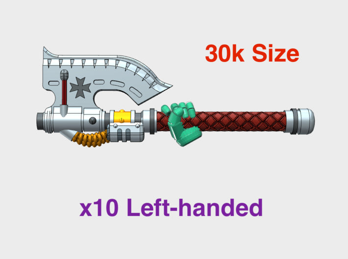 10x Malt.Cross: Rafnyr Energy Axe (30k Size) Left 3d printed