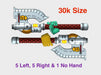 11x Kings Fist: Rafnyr Energy Axe (30k Size) 3d printed