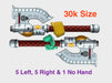11x Ironheads: Rafnyr Energy Axe (30k Size) 3d printed