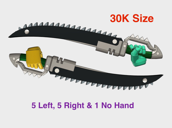 11x Roto Sword: Dragoon (30k Size) 3d printed