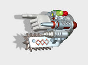 4x Assorted Prime Med-Gauntlets (Left) 3d printed