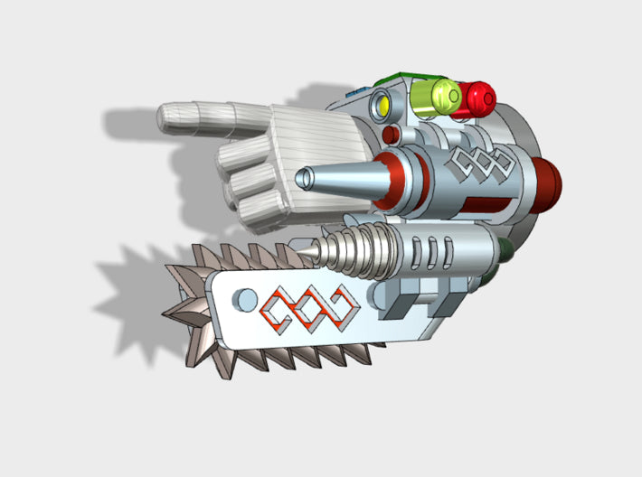 4x Assorted Prime Med-Gauntlets (Left) 3d printed