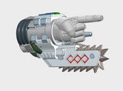 4x Assorted Prime Med-Gauntlets (Left) 3d printed