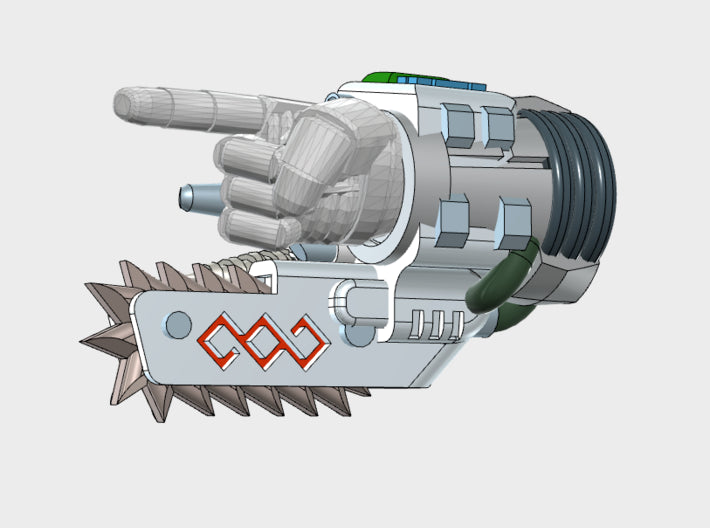 4x Assorted Prime Med-Gauntlets (Right) 3d printed