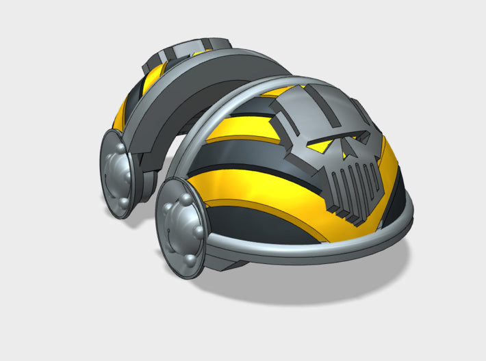 5x Striped Ironheads- T:3b Tartaros Shoulder Sets 3d printed