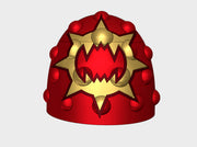 10x Wrecker Legion - G:6b Studded Shoulder Pads 3d printed