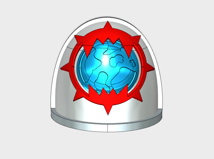 10x World Wreckers 2 - G:4a Shoulder Pads 3d printed