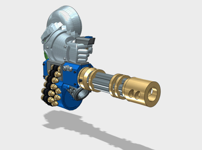 Cataphractii Hvy. Arms - Base: RipCannon (L&amp;R) 3d printed
