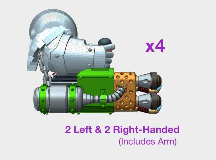 Cataphractii Hvy. Arms - Base: Hvy. Scorcher (L&amp;R) 3d printed