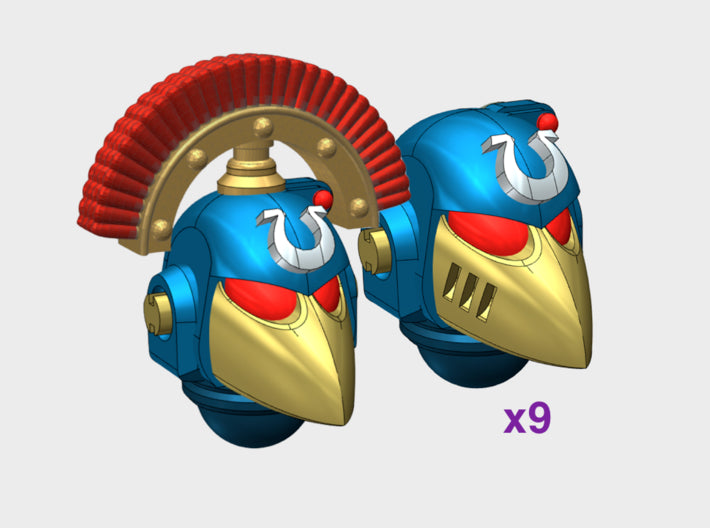 10x Ultra - G:6 Crow Helmets (Squad 2) 3d printed