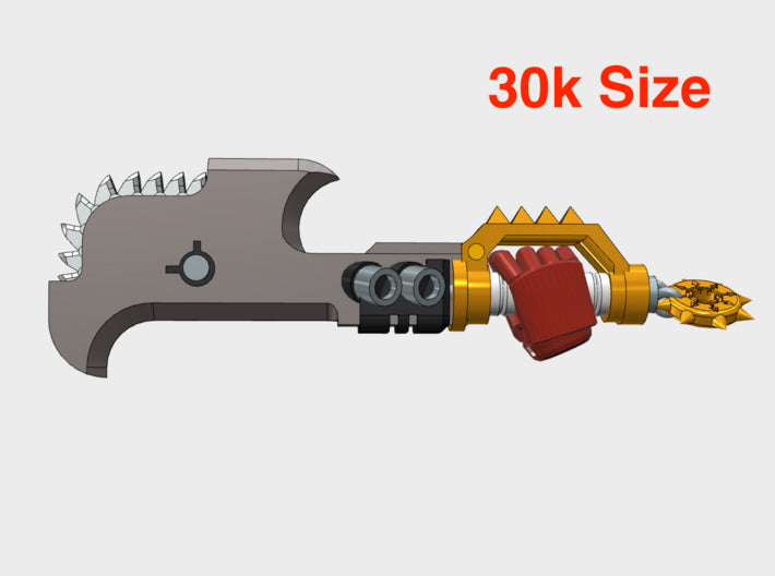 10x Left-handed RotoAxe: Ashen Rake (30k Size) 3d printed