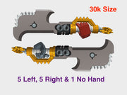 11x RotoAxe : Ashen Rake (30k Size) 3d printed