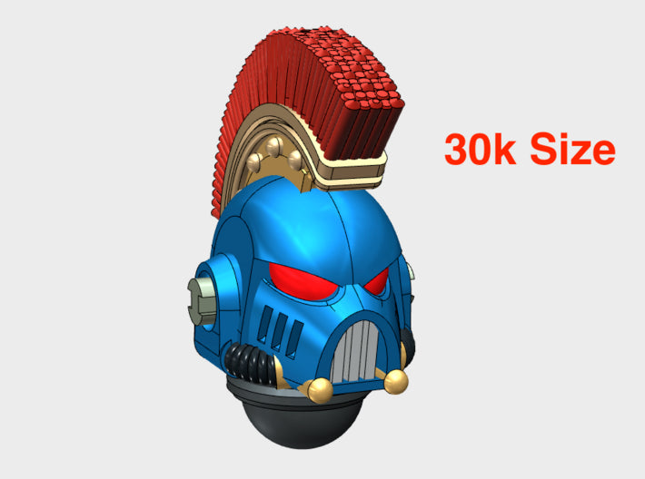 10x Base - Crested G:6b Boxer Helms 3d printed