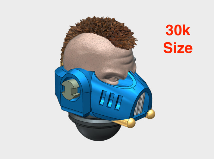 10x Base Mohawk - G:6m Boxer Masks 3d printed