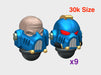 10x Base - G:6b Boxer Helms (Squad 1) 3d printed