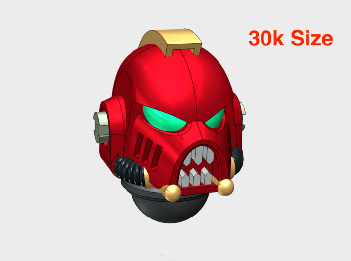 10x Chaos - G:6b Boxer Helmets 3d printed