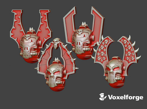 10x Carnage - Voxelforge Helms (Set 2) 3d printed